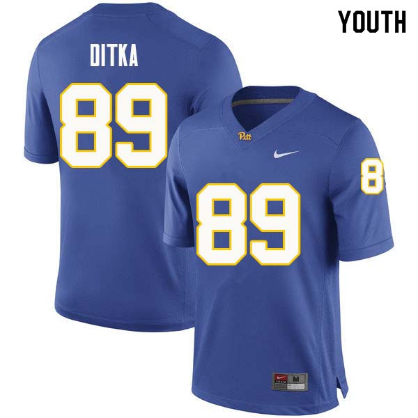 Youth #89 Mike Ditka Pittsburgh Panthers College Football Jerseys Sale-Royal